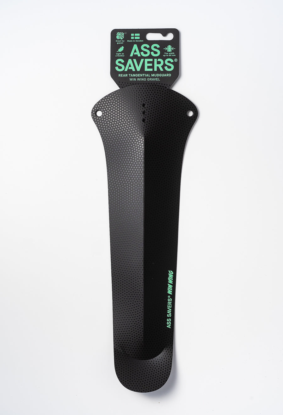 Ass Savers Win Wing 2 Gravel – Schwarz, Hinterradschutzblech Für