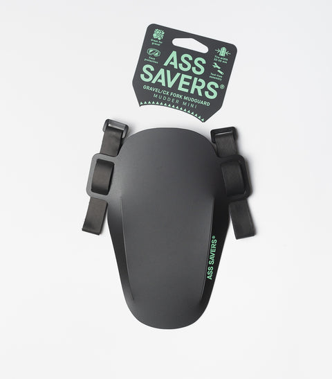 Ass Savers Mudder Mini - Removable black front gravel mudguard